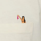 T-shirt Application à poche broderie baigneuse coton bio - Revolution Revolution Hersée Paris 9