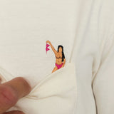 T-shirt Application à poche broderie baigneuse coton bio - Revolution Revolution Hersée Paris 9