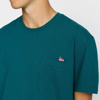 T-shirt Application à poche broderie bouée flamant rose coton bio - Revolution Revolution Hersée Paris 9