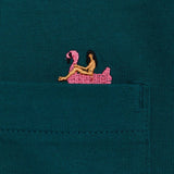 T-shirt Application à poche broderie bouée flamant rose coton bio - Revolution Revolution Hersée Paris 9