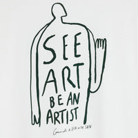 T-shirt Art by Guridi en coton bio - Bask in the Sun Bask in the Sun Hersée Paris 9
