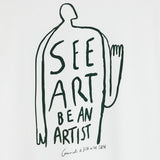 T-shirt Art by Guridi en coton bio - Bask in the Sun Bask in the Sun Hersée Paris 9