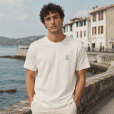 T-shirt Art by Guridi en coton bio - Bask in the Sun Bask in the Sun Hersée Paris 9