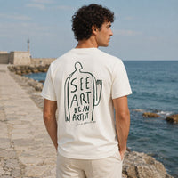 T-shirt Art by Guridi en coton bio - Bask in the Sun Bask in the Sun Hersée Paris 9