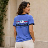 T-shirt femme Fitz Roy Foothills Ringer - Patagonia Patagonia Hersée Paris 9