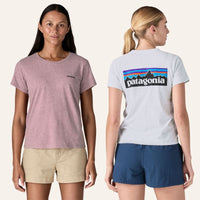 T-shirt femme P-6 Logo Responsibili-Tee® recyclé - Patagonia Patagonia Hersée Paris 9