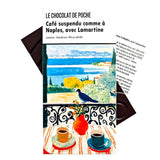 Tablette-livre « Café suspendu comme à Naples, avec Lamartine » - chocolat noir 74 % café bio 80 g - Le Chocolat de Poche Le Chocolat de Poche Hersée Paris 9