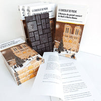 Grande Tablette-livre de l'Avent et de Noël « L’Histoire du grand concert de Noël à Notre-Dame » - chocolat noir 74 % bio pain d’épices - Le Chocolat de Poche Le Chocolat de Poche Hersée Paris 9
