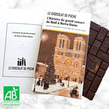 Grande Tablette-livre de l'Avent et de Noël « L’Histoire du grand concert de Noël à Notre-Dame » - chocolat noir 74 % bio pain d’épices - Le Chocolat de Poche Le Chocolat de Poche Hersée Paris 9
