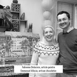 Tablette-livre « Récits de pêcheurs inspirés par une terre de légendes » - chocolat au lait 45% caramel beurre salé bio 80g - Le Chocolat de Poche Le Chocolat de Poche Hersée Paris 9