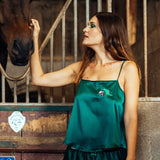 Top en satin brodé à bretelles réglables - Lundi au Soleil Lundi au soleil Hersée Paris 9